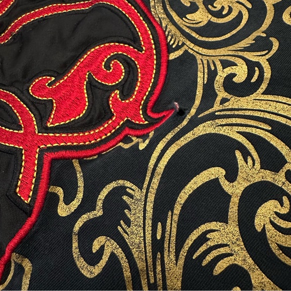 COOGI Black and Gold Graphic Men's Tee Size 2X Bleached vintage 90s Streetwear - Picture 9 of 11